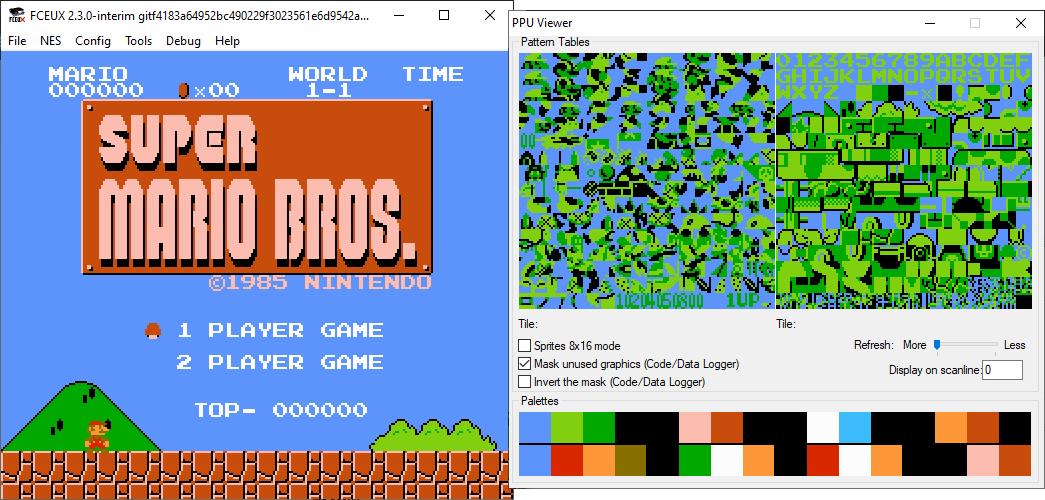 FCEUX PPU Viewer